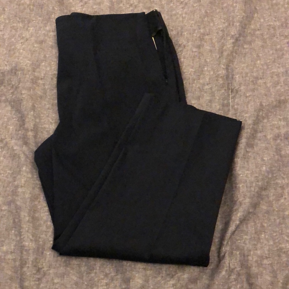 Jones New York Signature Pants Navy Blue Stretch Size 14 Womens